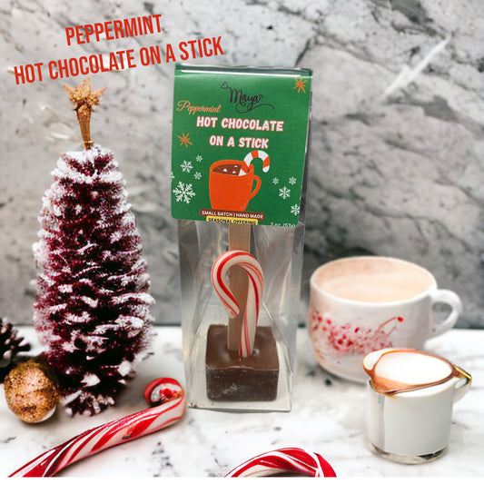 Peppermint Hot Chocolate on Stick
