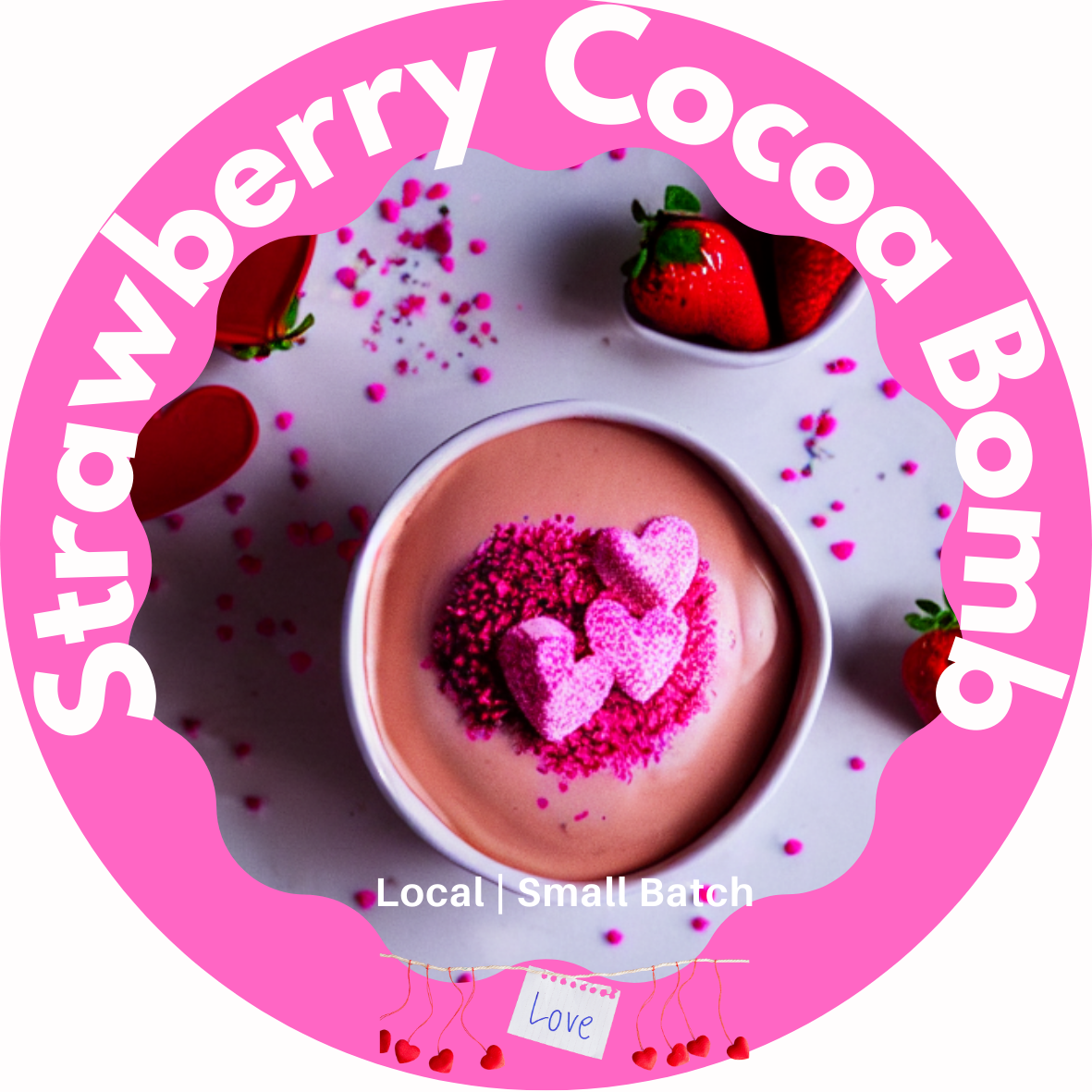 Strawberry Cocoa Bomb | Limited until Valentines Week