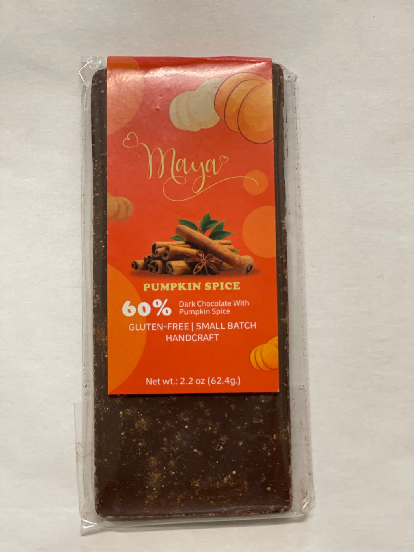 Pumpkin Spice Dark Chocolate Bar