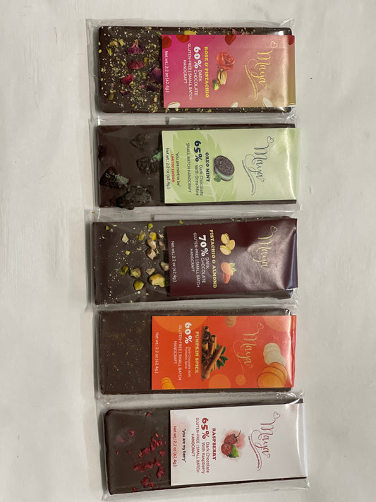 Premium Handmade Dark Chocolate Bundle 5 Pcs | Best seller | Gift Package available